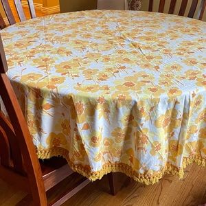Vintage Round Tablecloth